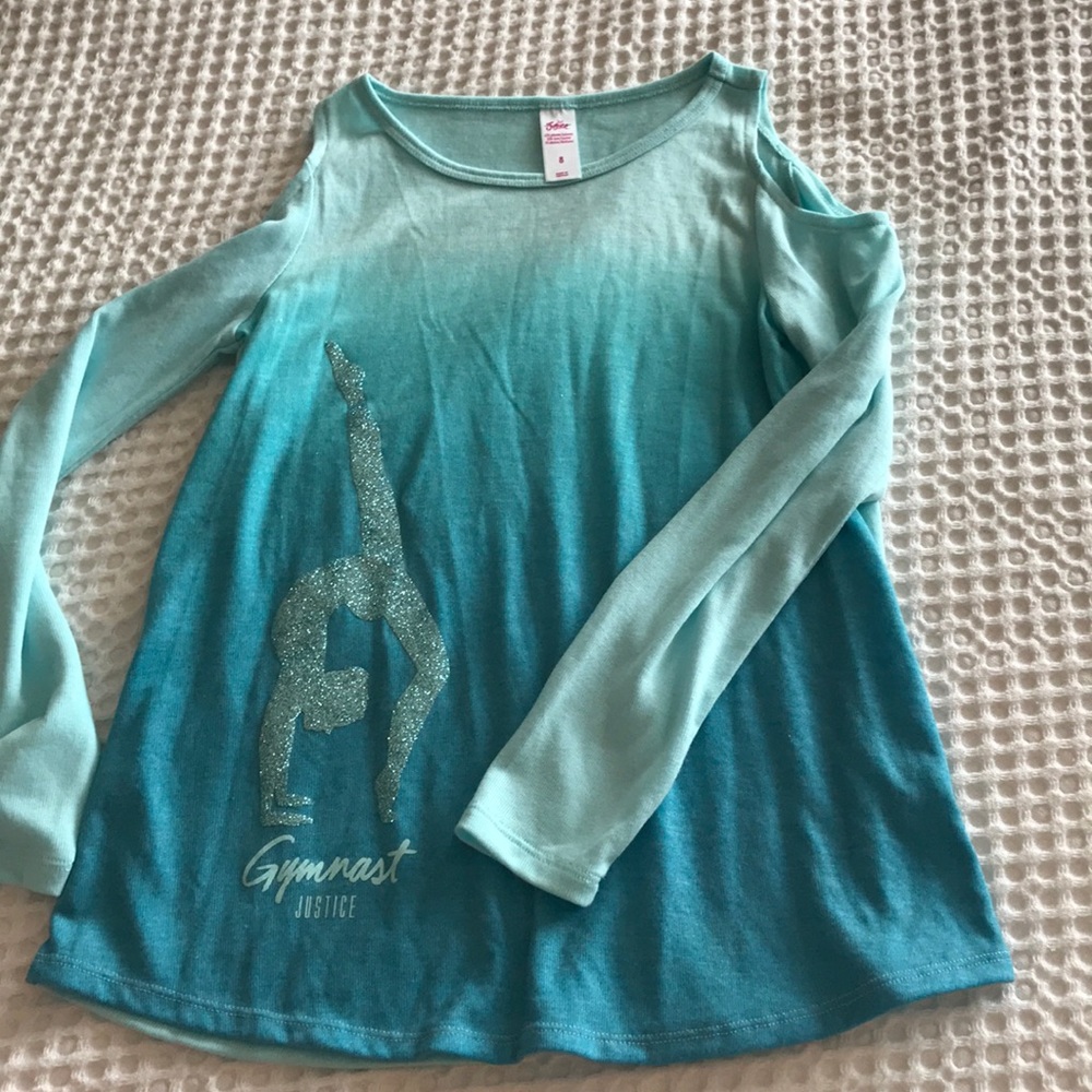 Justice long sleeve gymnast shirt